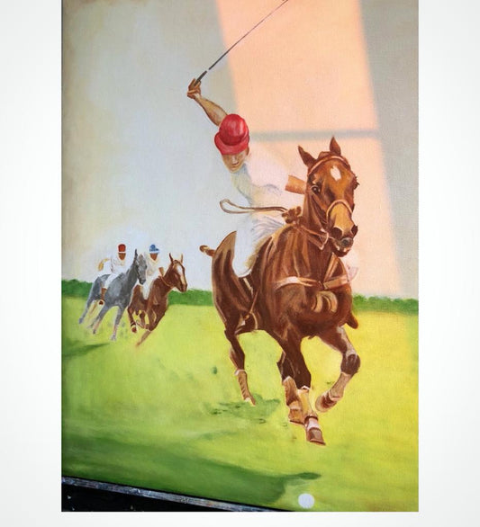 Galloping Glory: Polo Player on a Majestic Horse